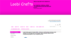 Desktop Screenshot of loobicrafts.co.uk